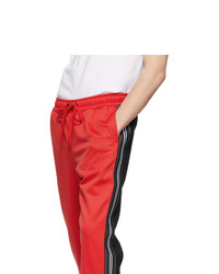 Pantalon chino rouge et noir Burberry