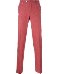 Pantalon chino rouge Corneliani