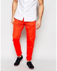 Pantalon chino rouge Esprit