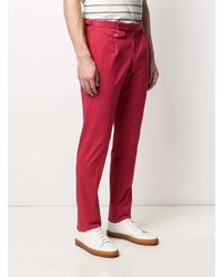 Pantalon chino rouge Incotex