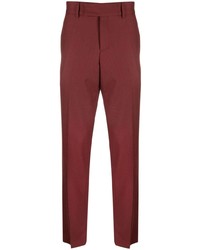 Pantalon chino rouge Lardini