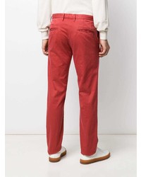 Pantalon chino rouge Incotex