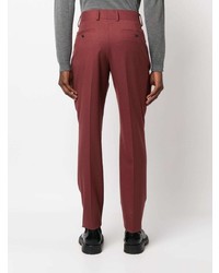 Pantalon chino rouge Lardini