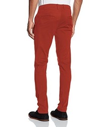 Pantalon chino rouge Selected