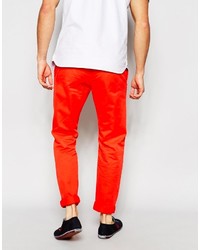 Pantalon chino rouge Esprit