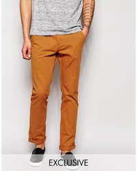 Pantalon chino tabac