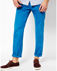 Pantalon chino turquoise