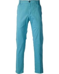 Pantalon chino turquoise
