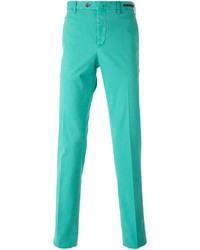 Pantalon chino turquoise Pt01
