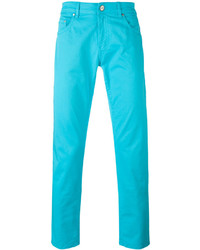 Pantalon chino turquoise Pt01