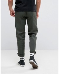 Pantalon chino vert foncé Dickies