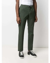 Pantalon chino vert foncé Canali