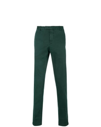Pantalon chino vert foncé Boglioli