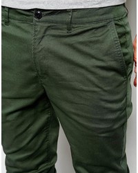 Pantalon chino vert foncé Asos