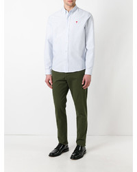 Pantalon chino vert foncé AMI Alexandre Mattiussi