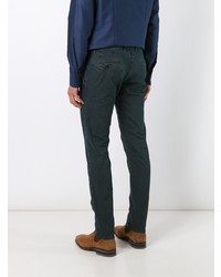 Pantalon chino vert foncé Incotex