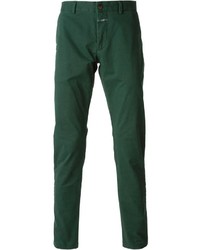 Pantalon chino vert foncé Closed