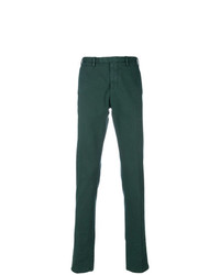 Pantalon chino vert foncé Dell'oglio