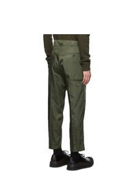 Pantalon chino vert foncé Prada