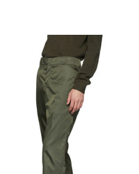 Pantalon chino vert foncé Prada