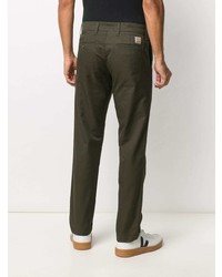 Pantalon chino vert foncé Carhartt WIP