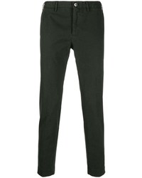 Pantalon chino vert foncé Incotex