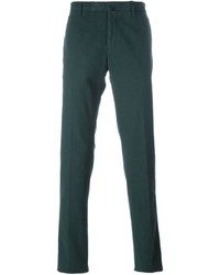 Pantalon chino vert foncé Incotex