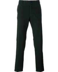 Pantalon chino vert foncé Incotex