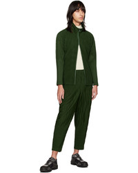 Pantalon chino vert foncé Homme Plissé Issey Miyake