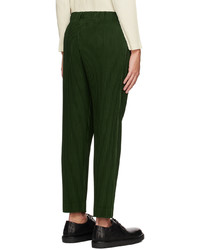 Pantalon chino vert foncé Homme Plissé Issey Miyake