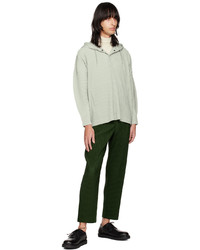 Pantalon chino vert foncé Homme Plissé Issey Miyake