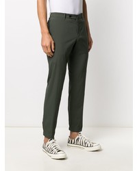 Pantalon chino vert foncé Incotex