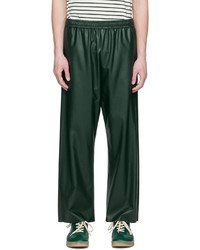 Pantalon chino vert foncé MM6 MAISON MARGIELA