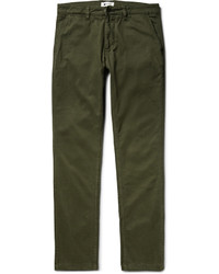 Pantalon chino vert foncé