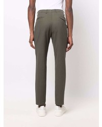 Pantalon chino vert foncé Corneliani