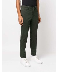 Pantalon chino vert foncé Incotex