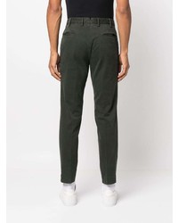 Pantalon chino vert foncé Incotex