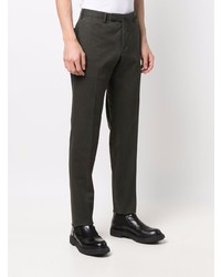 Pantalon chino vert foncé Incotex