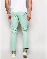 Pantalon chino vert menthe Bellfield