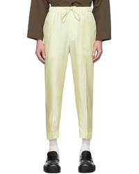Pantalon chino vert menthe Nanushka