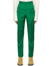 Pantalon chino vert Carlota Barrera