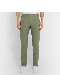 Pantalon chino vert Zanella