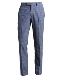 Pantalon de costume à carreaux bleu Farah