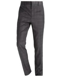 Pantalon de costume à carreaux gris foncé KIOMI