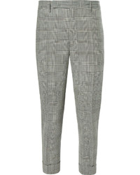 Pantalon de costume à carreaux gris Lardini