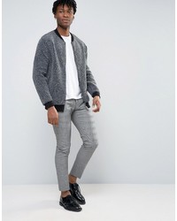 Pantalon de costume à carreaux gris Selected