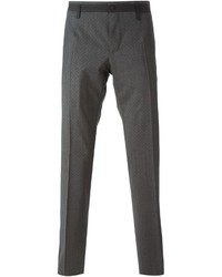 Pantalon de costume á pois gris foncé Dolce & Gabbana