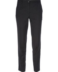Pantalon de costume à rayures verticales gris foncé Dolce & Gabbana