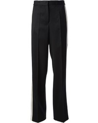 Pantalon de costume à rayures verticales noir et blanc By Malene Birger