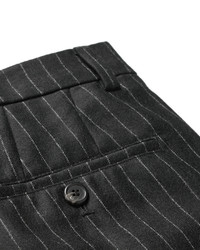 Pantalon de costume à rayures verticales noir Ami